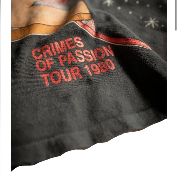 Madeworn Pat Benatar Crimes of Passion Cropped Tee - Picture 7 of 16